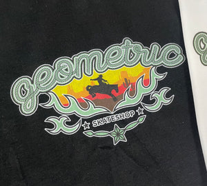 Geometric Cowboy Tee - Black