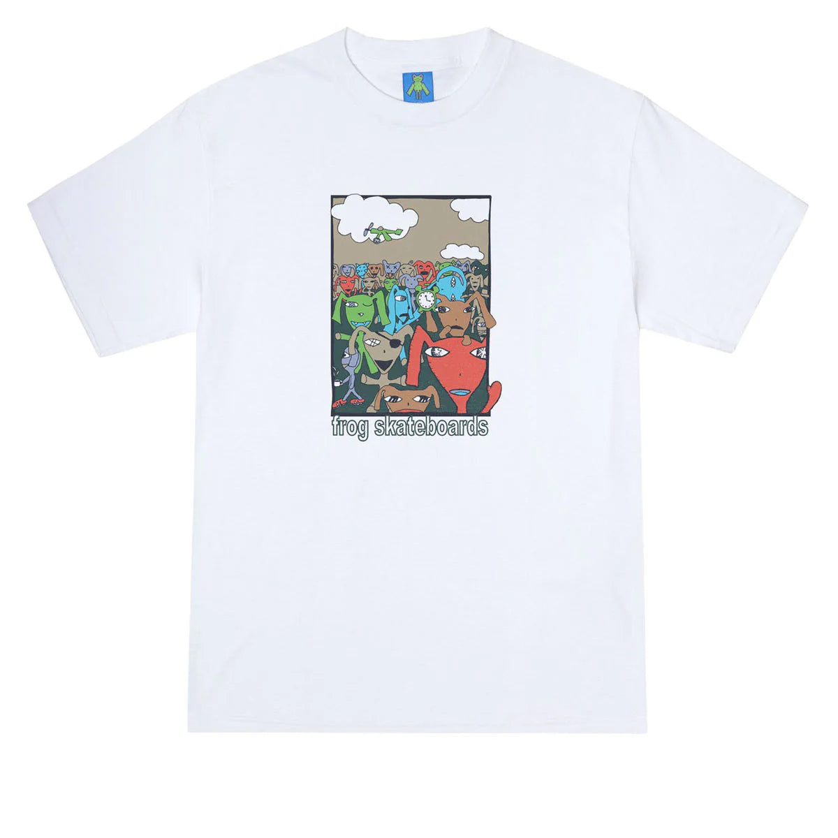 Frog Party Monster Tee - White