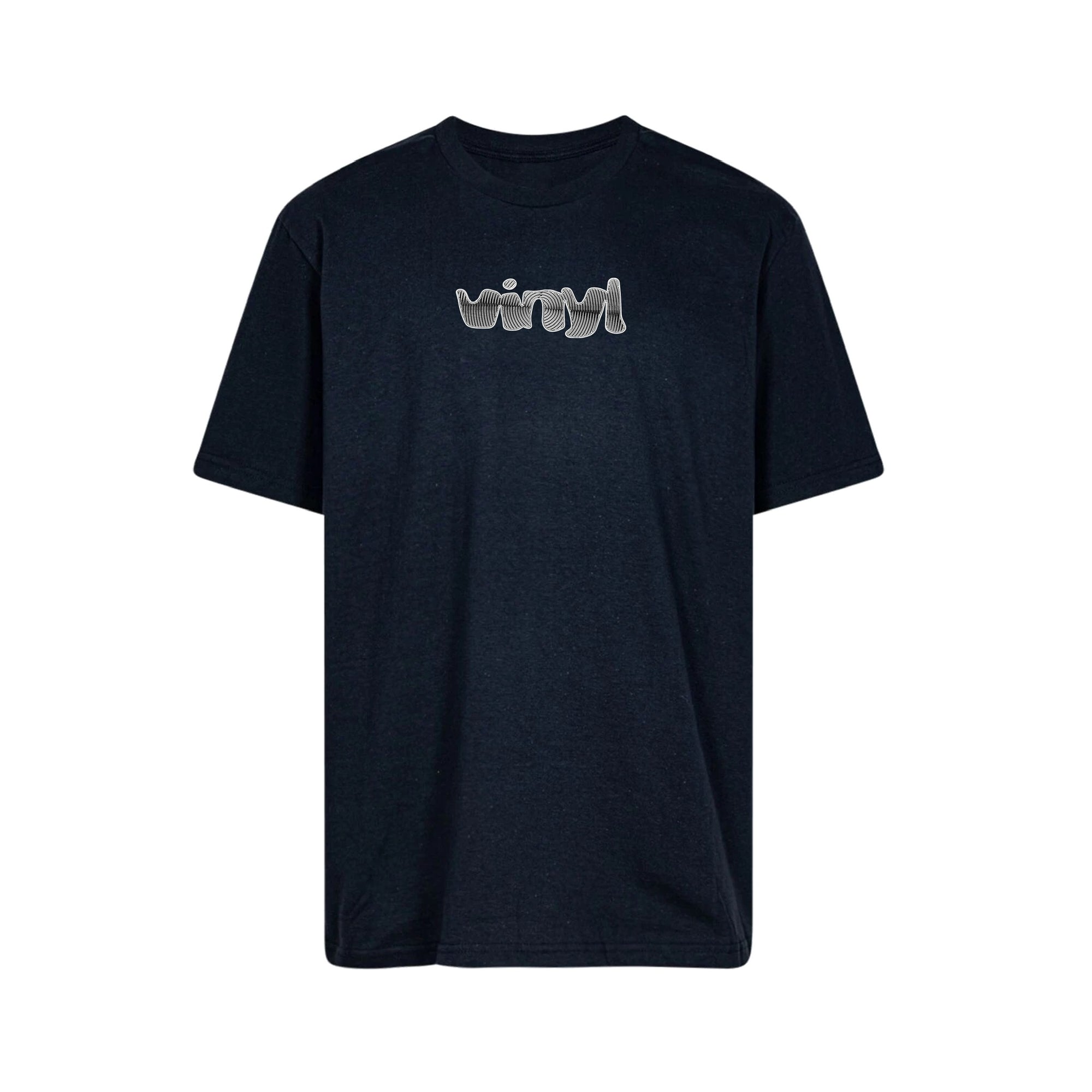 Vinyl Spiral Logo Tee Black