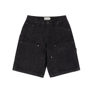 Dime Carpenter Denim Shorts-(black washed)