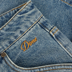 Dime Carpenter Denim Shorts-(sandblasted indigo)