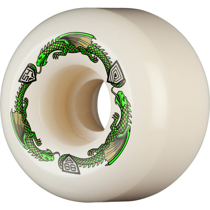 Powell Dragon Formula Green Wheels 88a - (54mm x 39mm)
