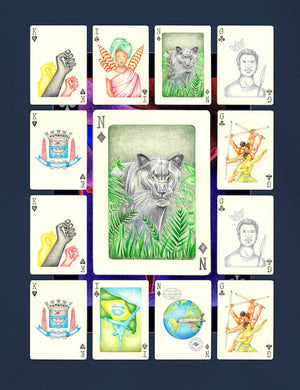 King Cards Tee-(Navy)