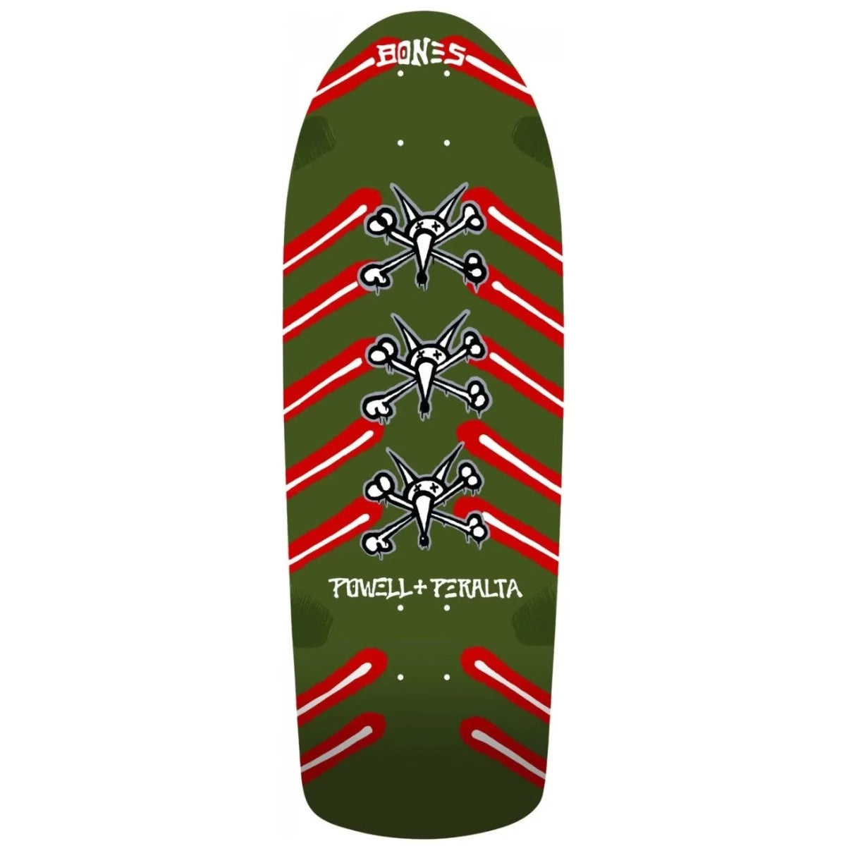 Powell Peralta OG Rat Bones Deck Olive Green 10"
